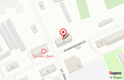 Продуктовый магазин Вкусный на Инженерной улице на карте