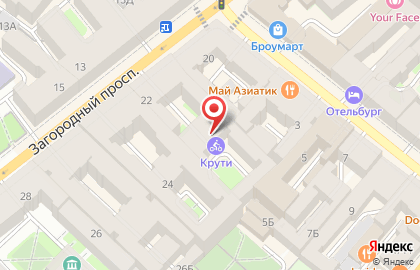 Центр единоборств Чемпион на Загородном проспекте на карте