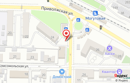 Киоск хлебобулочной и молочной продукции на улице Пирогова на карте