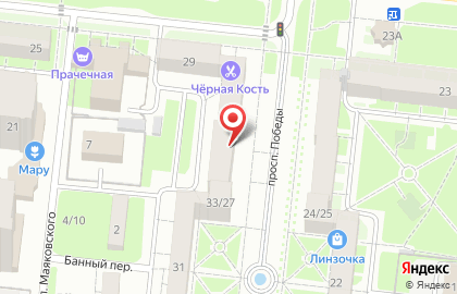 Супермаркет Пятёрочка на проспекте Победы на карте