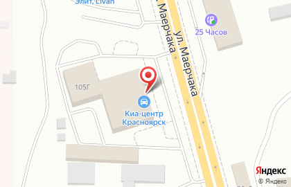 Официальный дилер Киа-центр Красноярск на карте