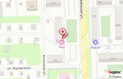 Парикмахерская ЯНА на Краснознамённой улице на карте