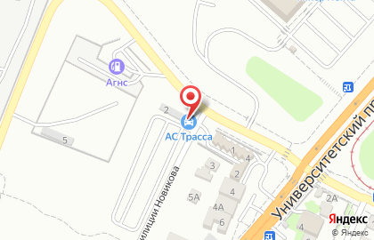 Магазин подержанных автомобилей АС Трасса в Советском районе на карте