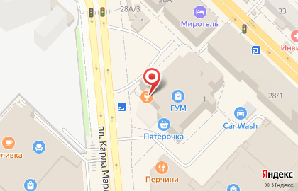 Гриль-бар ШашлыкоFF на площади Карла Маркса на карте