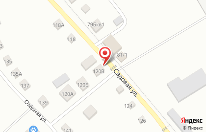 Магазин автотоваров на Садовой улице на карте