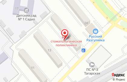 Киоск по продаже хлебобулочных изделий на улице Комарова на карте