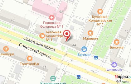 Синнабон на Советском проспекте на карте