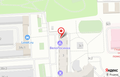 Велолосинка на карте