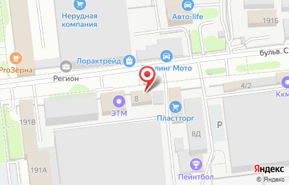 Оптовая фирма СТК на бульваре Строителей на карте