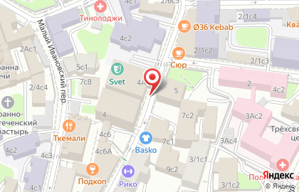 Booking.com в Подкопаевском переулке на карте