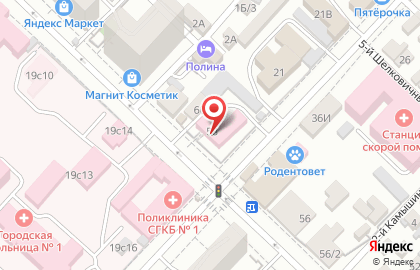 Детская городская больница №4 на Шелковичной улице на карте