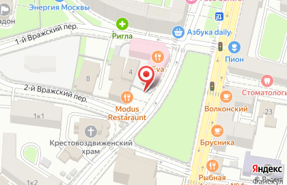 Modus в 1-м переулке Тружеников на карте