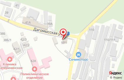 Храм Успения Пресвятой Богородицы на Дагомысской улице на карте