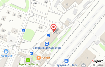 Киоск по продаже фруктов и овощей на Московской улице на карте
