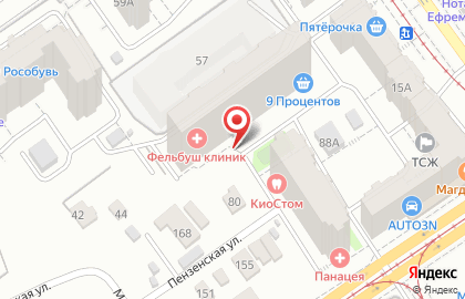 Туристическая компания Сириус-А в Железнодорожном районе на карте