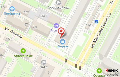 Салон красоты Лето на улице М.Горького на карте