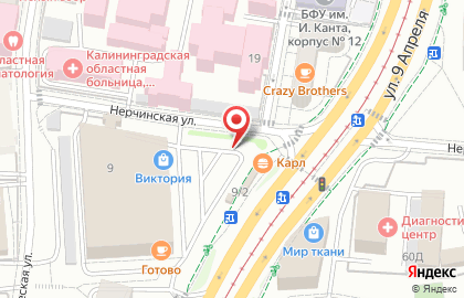 Магазин фруктов и овощей на ул. 9 Апреля, 9а на карте