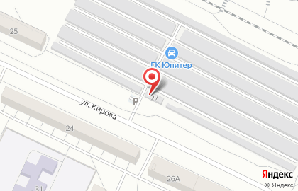 Гаражный кооператив Юпитер на улице Кирова на карте