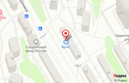 Супермаркет Ярче! в Москве на карте