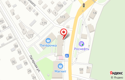 Магазин мясной продукции на Лермонтовской улице на карте