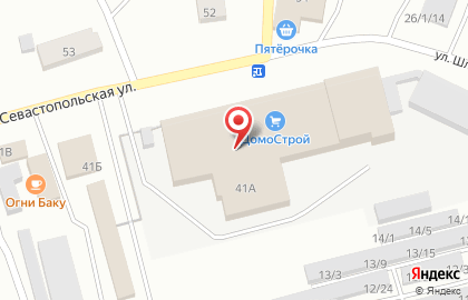 Супермаркет Светофор на Севастопольской улице на карте