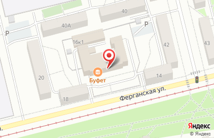 Ключи на Ферганской улице на карте