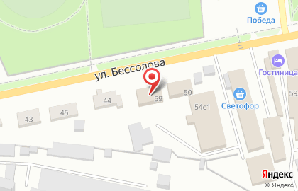 Учебно-водительский центр на улице Бессолова на карте