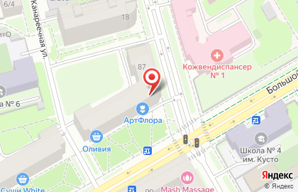 Цветочный магазин АртФлора в Василеостровском районе на карте
