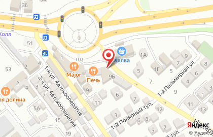 Магазин Мир колес в Ленинском районе на карте