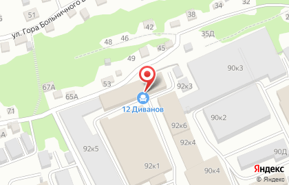 Мебельный салон 12 диванов на карте