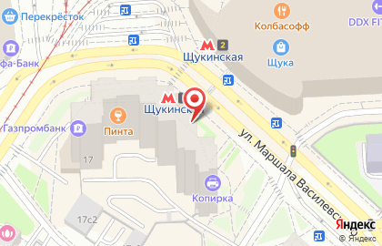 McDonald's на Щукинской на карте