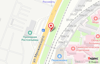 СТО Альянс на улице Менжинского на карте
