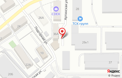 Торговая компания Текстильная долина на Артинской улице на карте
