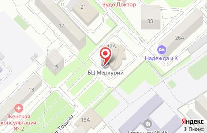 Студия массажа Михайловой Марии в Центральном районе на карте