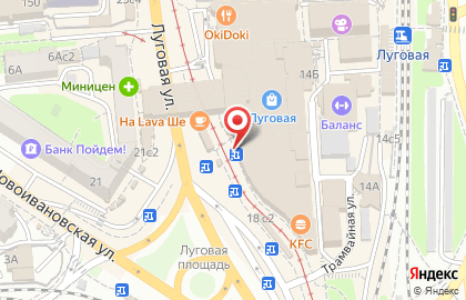 Кафе быстрого питания Hesburger в Ленинском районе на карте