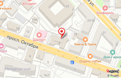 Северный банк Сбербанка России на проспекте Октября на карте