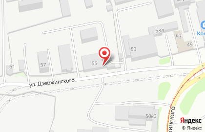 Центр авторазбора и запчастей Автосклад59 на улице Дзержинского на карте