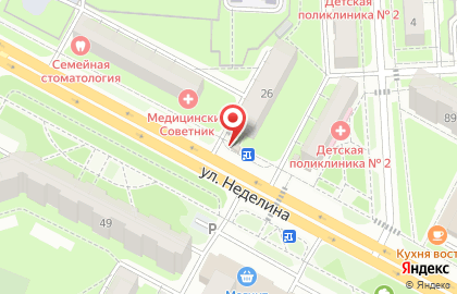 Магазин Хабиби на улице М.И. Неделина на карте