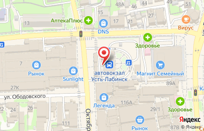 Торгово-ремонтная компания Telesot на Октябрьской улице на карте