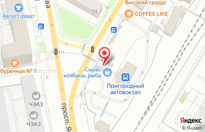 Магазин хлебобулочных изделий Петровский на Привокзальной улице на карте