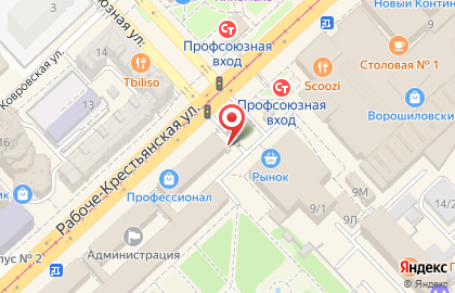 БлинБери на Рабоче-Крестьянской улице на карте