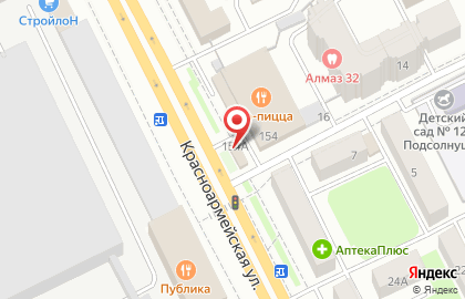 Пекарня Хлебница на Красноармейской улице на карте