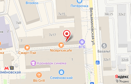 Сити Оптика на Семёновской набережной на карте