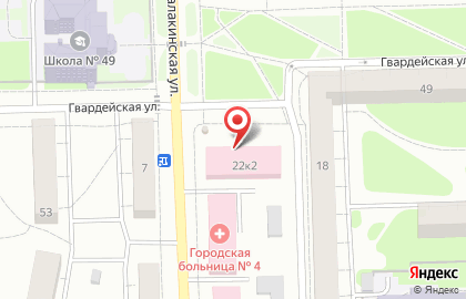 Лаборатория Городская больница №4 на Балакинской улице на карте