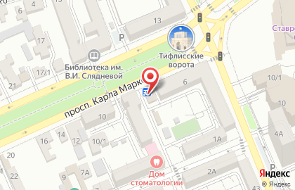 Магазин кондитерских изделий Московские конфеты в Ставрополе на карте