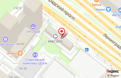 Кабинет по массажу Классика Массажа на метро Аэропорт на карте
