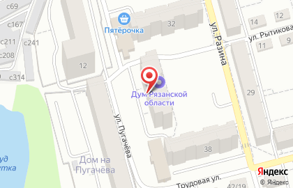 Компания Комфорт на улице Пугачёва на карте
