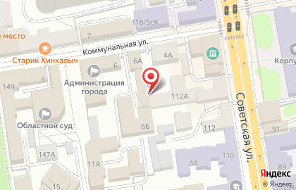 Информационное управление, Администрация г. Тамбова на карте