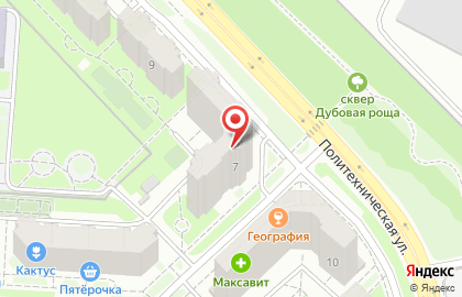 Клиника Радуга Здоровья на Политехнической улице на карте