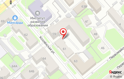 Частная охранная организация Грифон на Козлёнской улице на карте